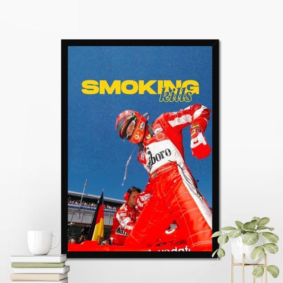 Michael Schumacher F1 Poster, Michael Schumacher Wall Art, Formula 1 Poster, Vintage F1 Poster, F1 Wall Art, Motivational Sport Poster