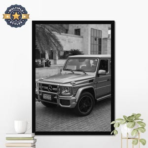Vintage Car Poster, Mercedes G Wagon, Sports Car Wall Art, Gift for Him, Wall Decor, Iconic Car Poster, Car Fan Gift, Multi-Versions