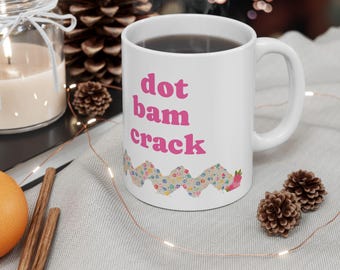Mahjong Lover Ceramic Mug, Colorful Mahjong Tiles, Dot, Bam, Crack, Gift for Mahjong Player, Mahjong Enthusiast Cup