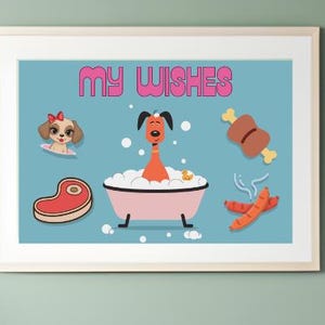 Cute Dog Printable Art for Kids & Animal Lovers