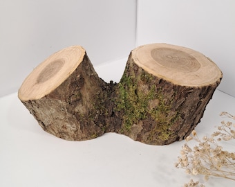 Plaster drewna jabłoniowego, naturalny materiał rzemieślniczy, rustykalny wystrój domu, ekologiczne dekoracje wnętrz