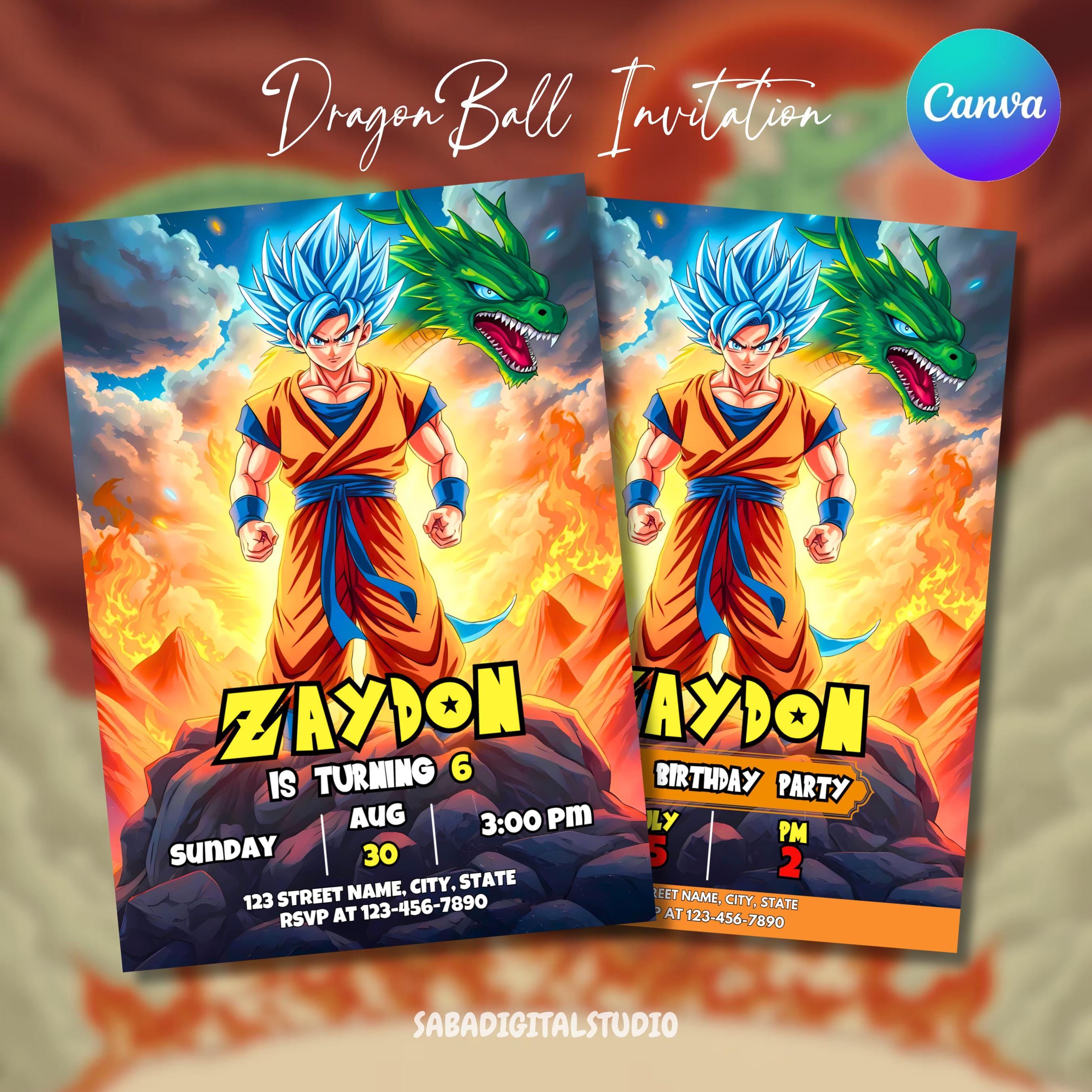 孫悟空 誕生日バースデーカード Goku birthday cards - Etsy 日本