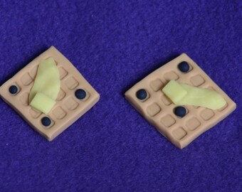 1 waffle doll food for American Girl dolls