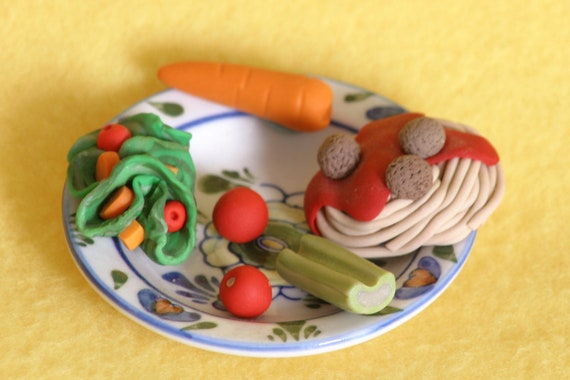 Spaghetti Dinner Doll Food for American Girl Dolls Other 18