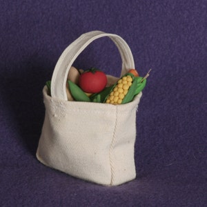 vegetable assortment in bag for American Girl doll