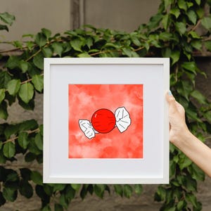 Retro Candy Print Set: Minimalist Nursery Wall Art (PDF File)
