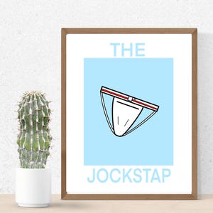 Mens Jockstrap Underwear Digital Print Minimalistic Classic Jockstrap Underwear Mens Wall Art Simple Jock Underwear Mens Print PDF/PNG