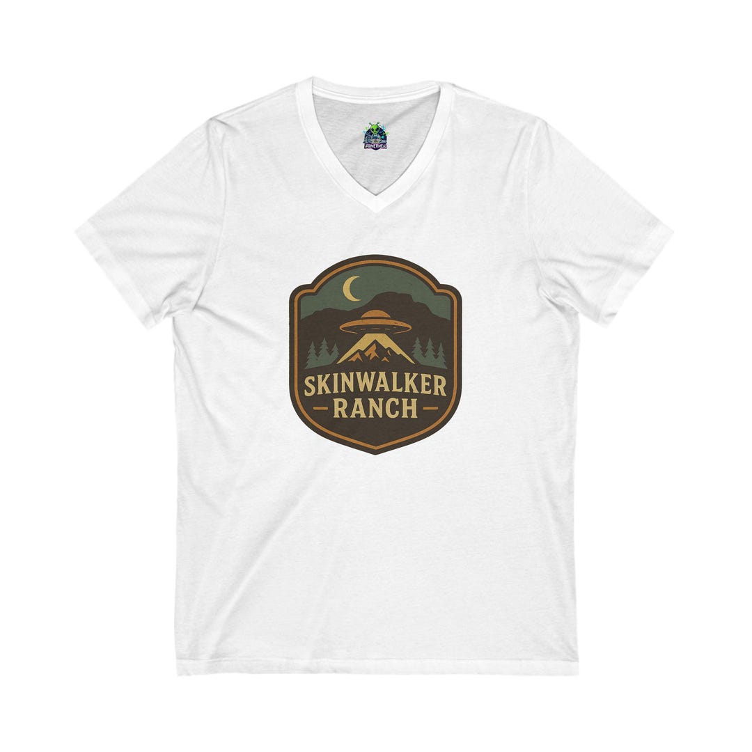 Skinwalker Ranch V-neck Tee, UFO Graphic, Paranormal Gift - Etsy