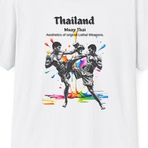 Muay Thai T-Shirt: Thailand-Inspired Martial Arts Apparel, Energetic Thai Boxing Graphic Shirt