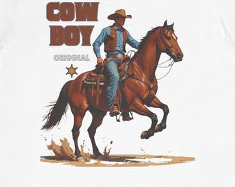 Cowboy Graphic Tee: Unisex Western Rodeo Shirt