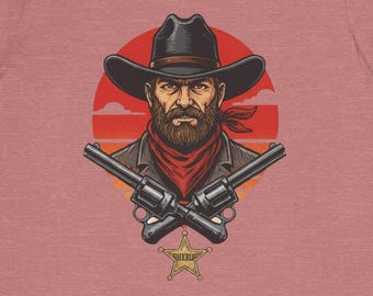 Vilda västern Cowboy-tröja | Vintage western-tröja