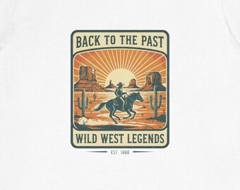 Retro Cowboy T-Shirt: Wild West Legends Graphic Tee
