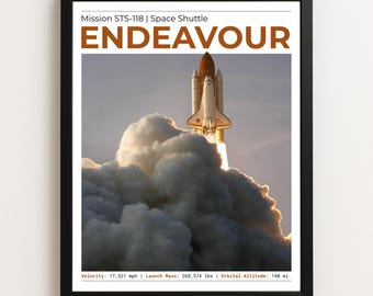 スペースシャトル打ち上げアートプリント：レトロSFポスター - Etsy 日本