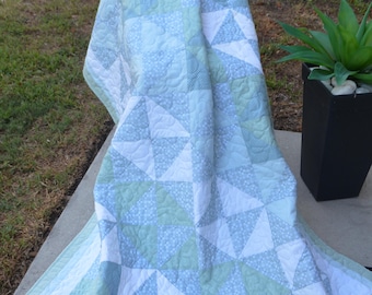 Soleil- Lap Quilt - 139 cm x 192 cm - zeitgenössisch/modern - sofort versandfertig
