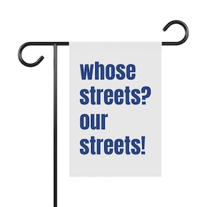 Bannière de jardin, panneau de signalisation pour l'activisme de protestation contre la résistance dans nos rues, drapeau de maison