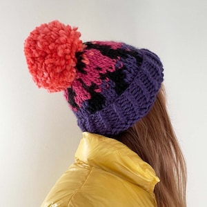 The Ombre Zebra Knit Hat image 1