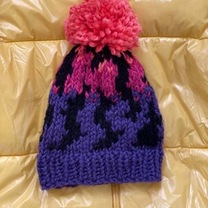 The Ombre Zebra Knit Hat image 3