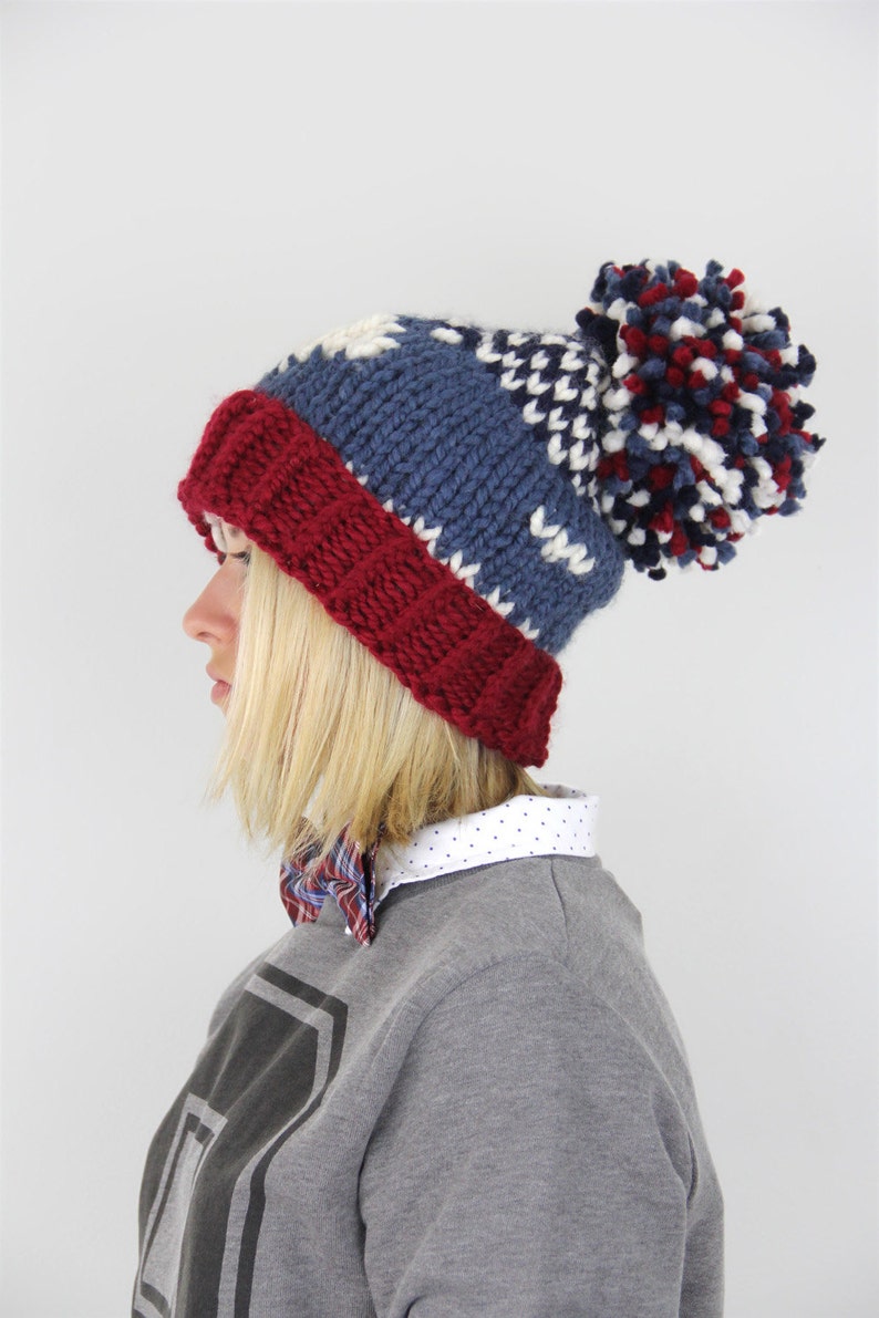 The Folk Love Fair Isle Knit Hat image 2