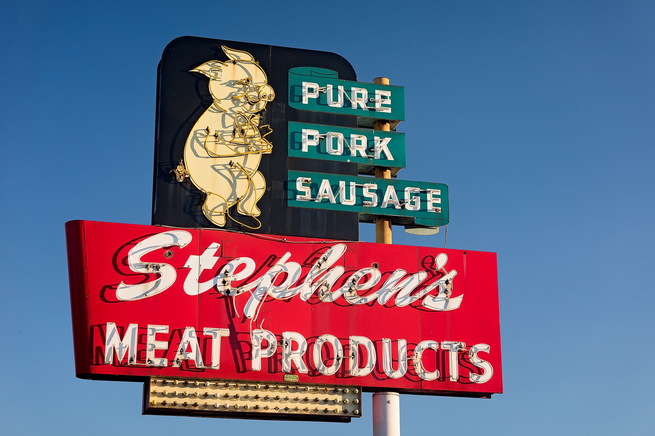 Stephen's Meat Products Neon Sign Print Neon Sign Photo Etsy