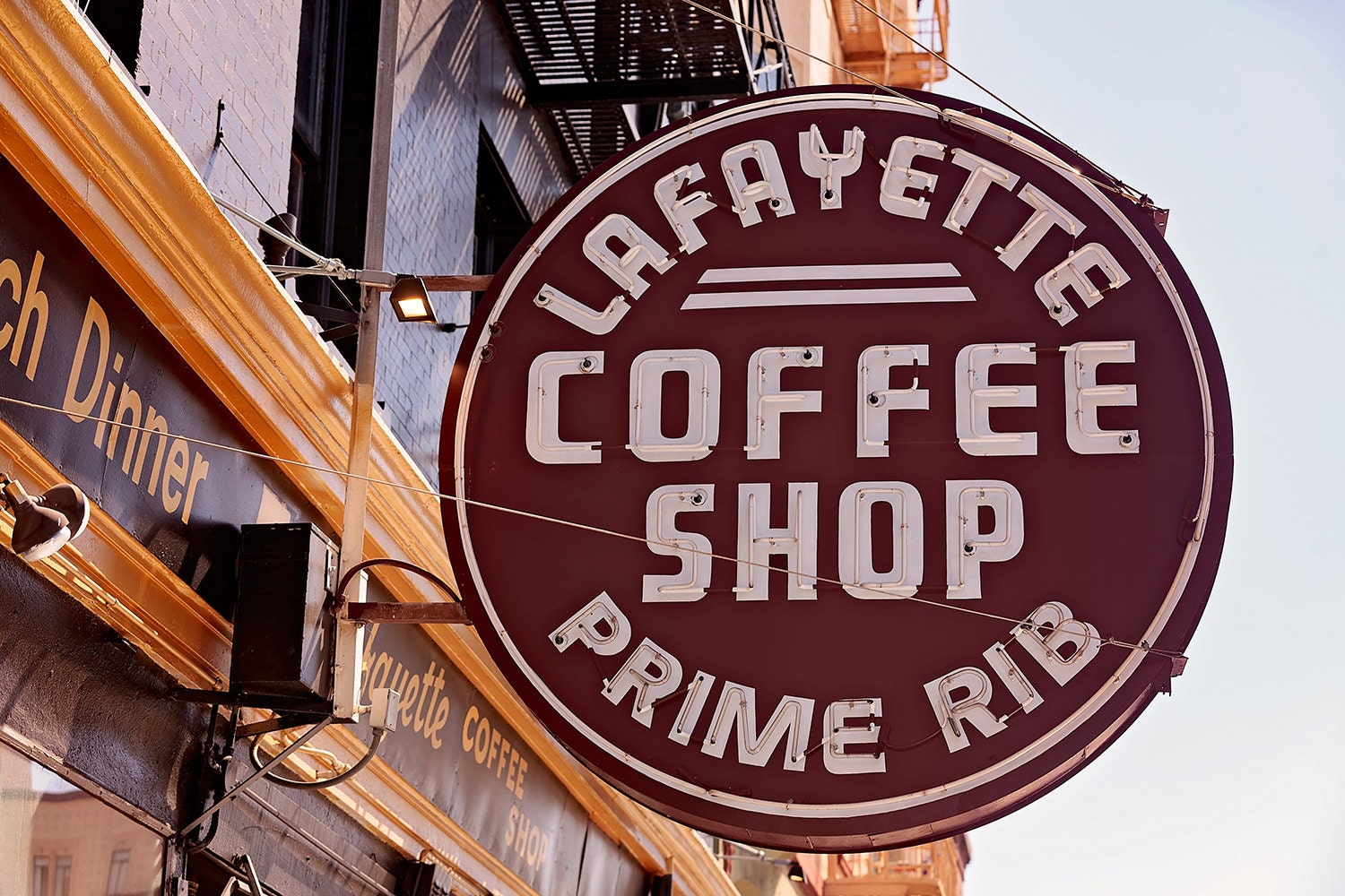 Lafayette Coffee Shop Sign San Francisco Wall Art Neon Etsy