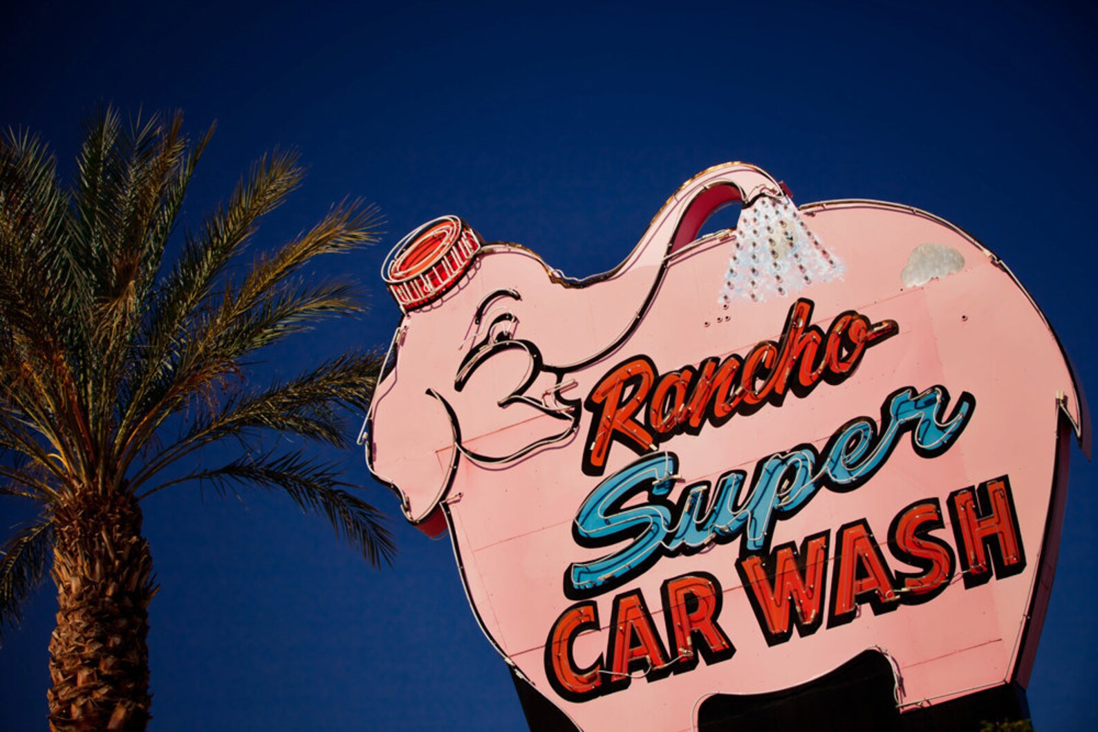 Rancho Super Car Wash Vintage Neon Sign Rancho Cucamonga Etsy