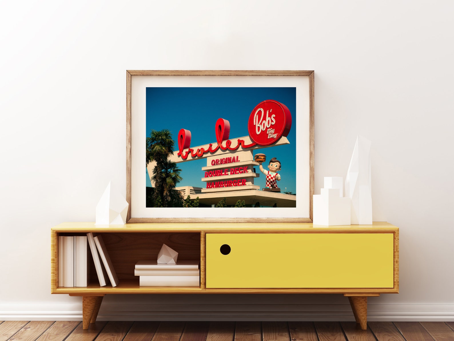 Bob's Big Boy Broiler Mid Century Wall Art Los Angeles Etsy