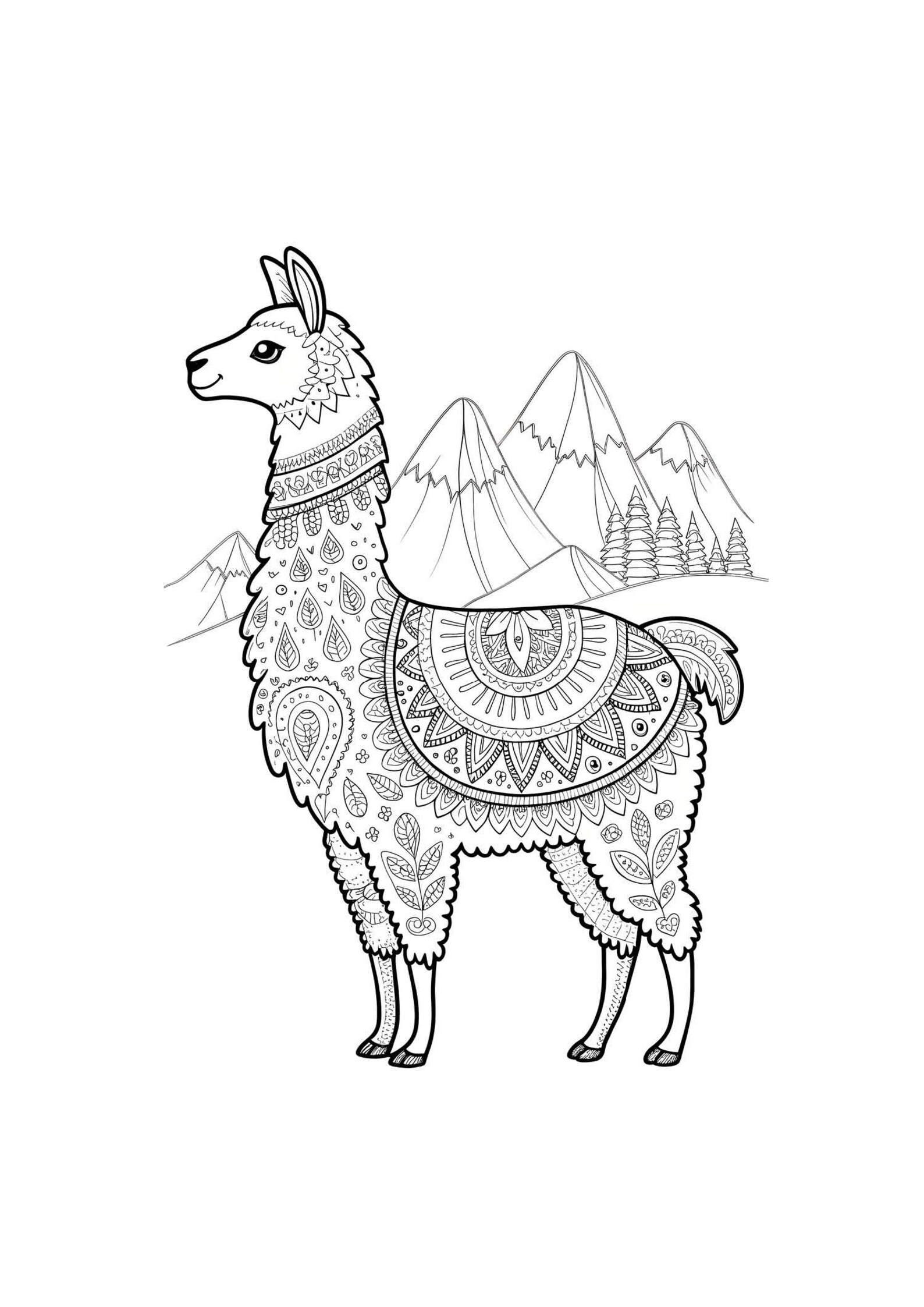 Animal Mandala Coloring Book 30 Pages Coloring for Adults & Teens