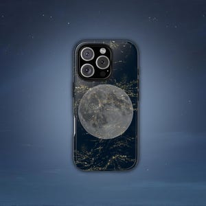Moon Child Galaxy Phone Case: Dual Layer Protection, Wireless Charging
