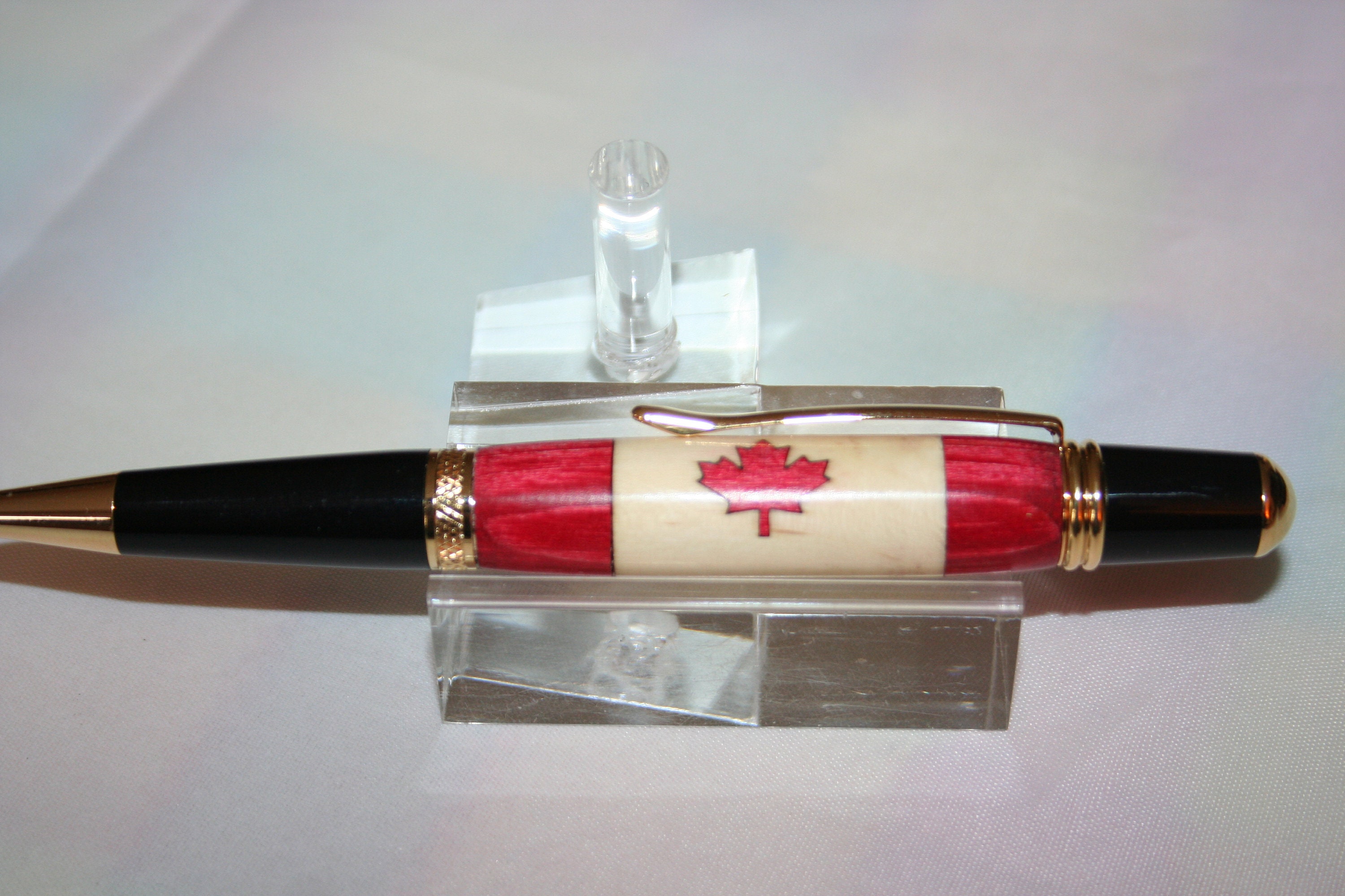 Handcrafted Wooden Pen Canadian Flag Inlay Executive Twist Etsy