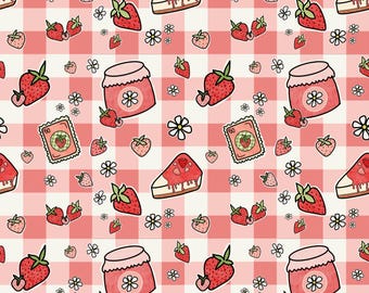 Fichier répétitif transparent motif fraise