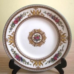 Plato de porcelana inglesa Wedgwood Columbia W595, ancho 15,5 cm