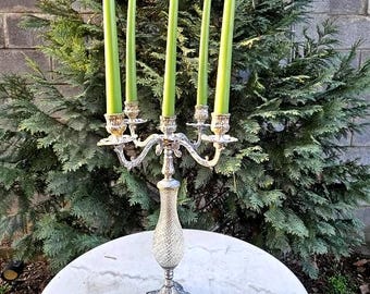 Tall Candlestick with 5 Arms / Height 41 cm