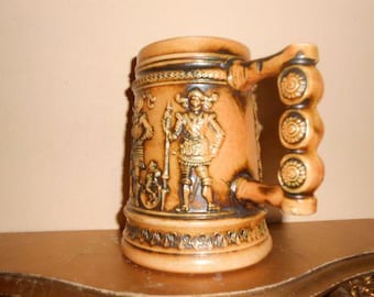 Gerz German Porcelain Beer Stein 1970s 14cm height