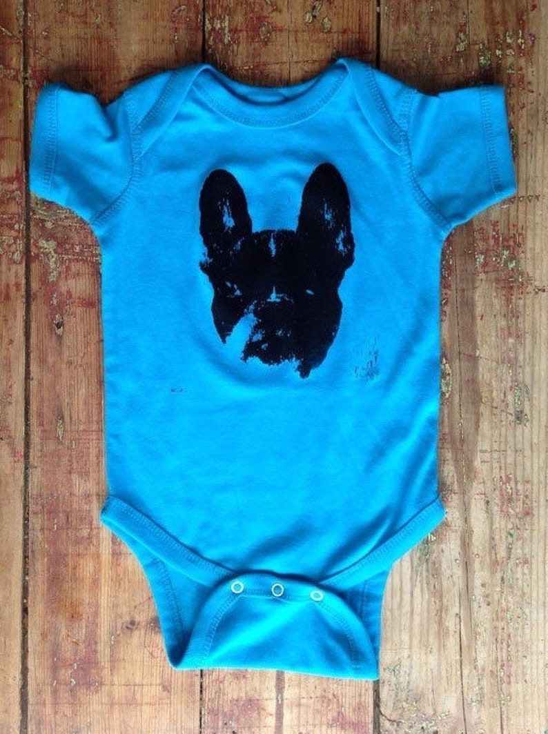 french bulldog baby onesie