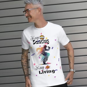 Dancing Spirit Tee - Unisex Heavy Cotton Tee, Perfect Gift for Dancers, Inspirational Shirt, Dance Parties, Everyday Wear