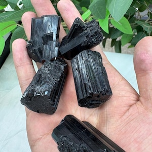 Natural Black Tourmaline Raw Stone – Healing Crystal for Protection & Energy