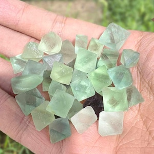 天然蛍石八面体結晶6個、小 - Etsy 日本
