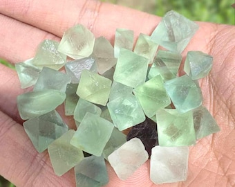 天然蛍石八面体結晶6個、小 - Etsy 日本