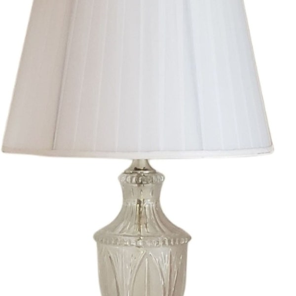 European Crystal Clear Industries Hollywood Regency Crystal Lamp