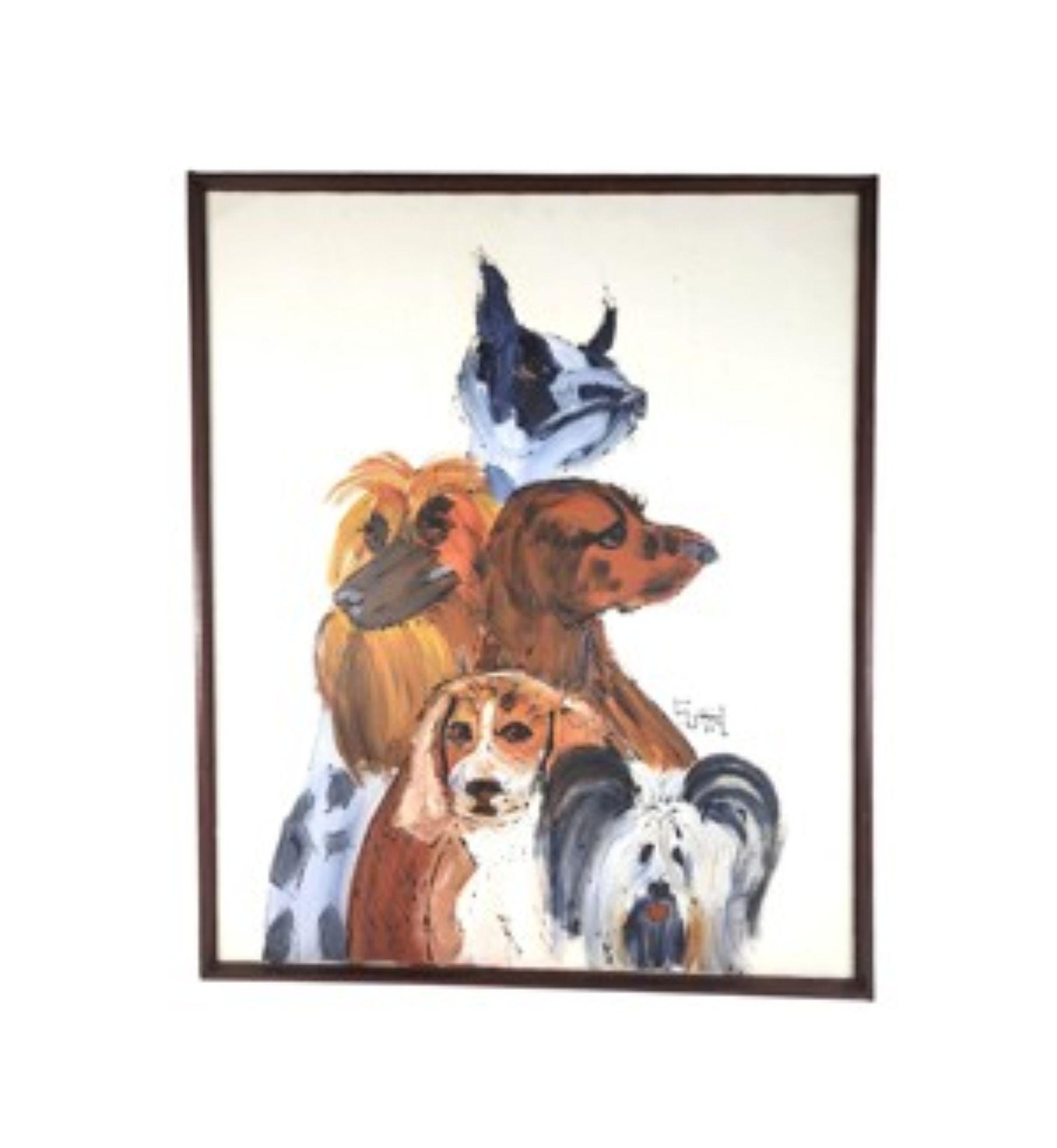 Dog Portrait by Suffel – Abstract Pup With Painterly Pedigree