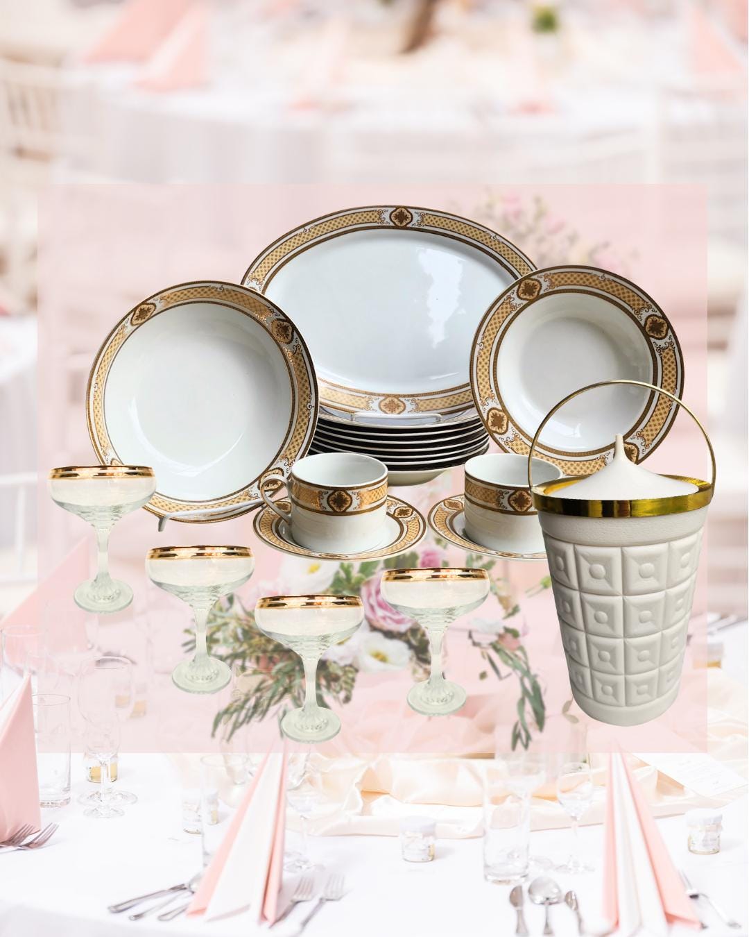 Versace China Plate Set - Etsy