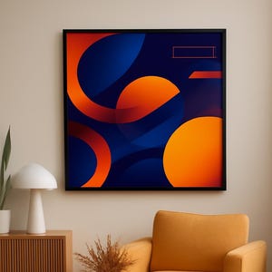 Abstract Digital Art – Vibrant Colors, Modern Wall Decor, Digital Download, Contemporary Design