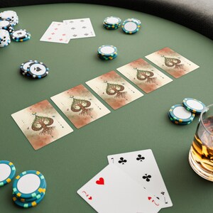Juego de cartas de póker artísticas, cartas únicas, imprescindibles para una noche de juegos, regalo para gamers, diseño de cartas coleccionables, temática del Árbol de la Vida