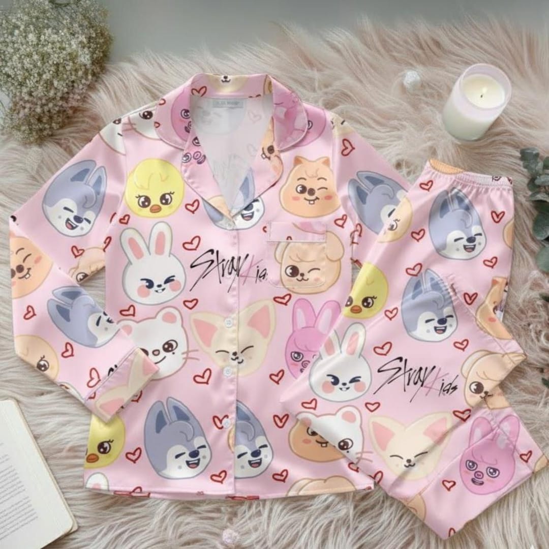 Skzcode Pajamas Stray Kids Pajamas,skz Sleepwear Set, Stray Kids Kpop Pajama,stay Gift ...