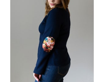 navy blue dressy sweater