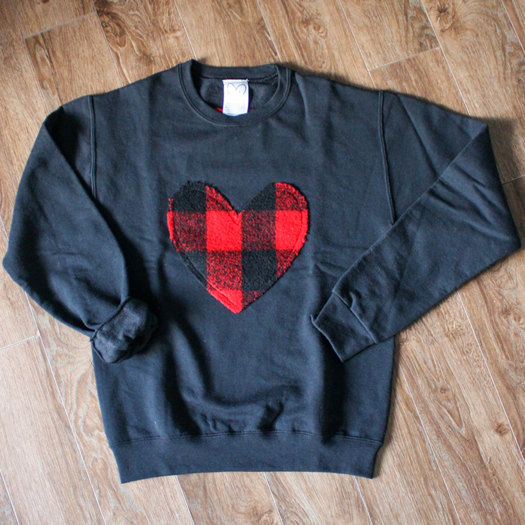 Red Plaid Heart Sweater Lumberjack Plaid Oversized Long - Etsy Canada
