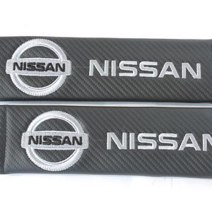 Nissan Seat Belt Covers Protector with embroidered logo Emblem 2 pcs car seatbelt gift for him dad Accessories Cushion Shoulder Harness Pad