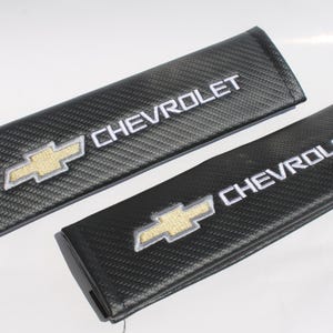 Chevrolet Seat Belt Covers with embroidered logo 2 pcs car seatbelt pad gift for him dad man Car Accessories Cushion Shoulder Harness Pad