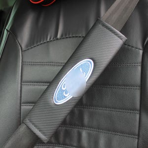 Ford Seat Belt Covers with embroidered logo Emblem 2pcs car seatbelt pad gift for him dad man Cushion Shoulder Harness Pad Gift Idea Present