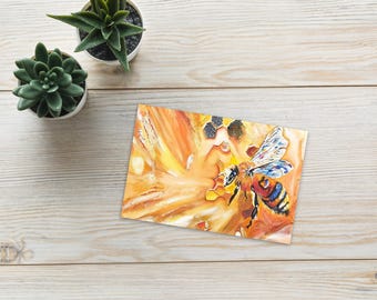 Hero Bee - Ansichtkaart / Kunstdruk 4x6''